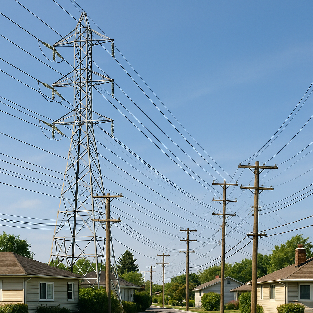 Electrical subdivision infrastructure design showing streetlighting and underground cable networks in Queensland